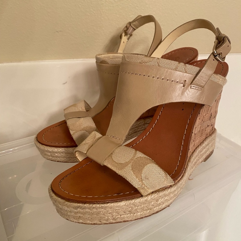 Coach wedge shoes